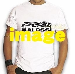 マロッシ　Tシャツ　Mサイズ　白　MALOSSI　T-SHIRT　WHITE　GRIFFE-LION　4111922.40　T SHIRT