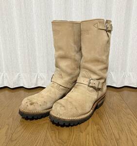 [WESCO] BOSS ボス スチールトゥ レザーエンジニアブーツ 7E ベージュ ウエスコ