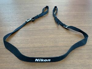 Nikon ニコン ストラップ ブラック 黒 細い コンパクトカメラ用 ネックストラップ 美品