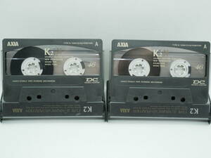 AXIA「K2 46」 ハイポジションカセットテープ2本セット