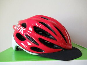 KASK MOJITO X　PEAK　バイザー付き　 Mサイズ（52-58cm）Red/White 2019モデル　新品未使用