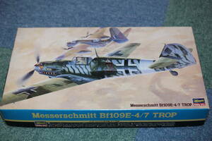 ハセガワ 1/48 メッサーシュミット Bf109 E-4/7 TROP JT10　※ 定形外送料 ￥５１０、 ゆうパック６０サイズ