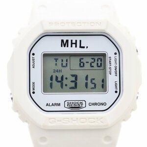 カシオ G-SHOCK × MHL マーガレットハウエル コラボモデル クォーツ メンズ 腕時計 ホワイト DW-5600VT【いおき質店】