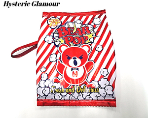 ¥14,080【HYSTERIC GLAMOUR BEAR POPCORN ヒステリックグラマー クラッチバッグ ポップコーン パッケージ バッグ バック ファックベア】