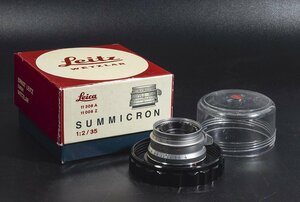 【美品　8枚玉】LEICA/ライカ SUMMICRON 35ｍｍｆ2 シルバーカナダ産レンズ 201萬号#HK8936