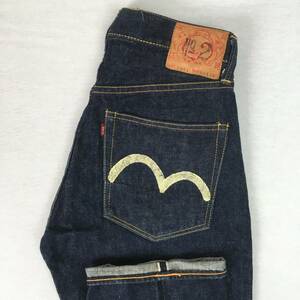 EVISU エヴィス Lot2001 No2 ジーンズ 日本製 W29 L35 デニム パンツ セルビッチ 虎耳 ボタンフライ EVISタグ