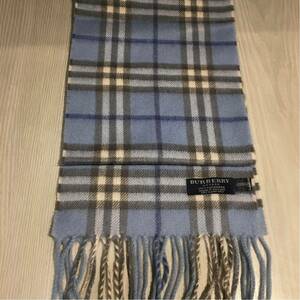 未使用品 BURBERRY カシミヤ100% MADE IN ENGLAND マフラー