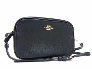 1円 ■極美品■ COACH コーチ 65547 レザー 2WAY ショルダーバッグ セカンドバッグ クラッチ レディース ブラック系 FA6382