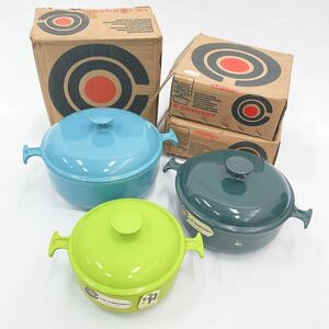 未使用保管品 LE CREUSET ルクルーゼ 両手鍋 調理器具 17cm/20cm/23cm 箱付き R尼0417〇