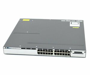 【JUNK】Cisco Catalyst WS-C3750X-24T-S V03 24ポート1000BASE-T IPBASEライセンス C3750E-UNIVERSALK9-M Ver.12.2(58)SE2 ジャンク品