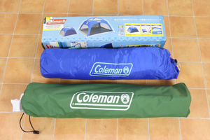 【ジャンク】Coleman 2点 セット コールマン Screen Shade 170T14600J イージーロール2ステージテーブル 170-7640 キャンプ用品 003JYFJH89