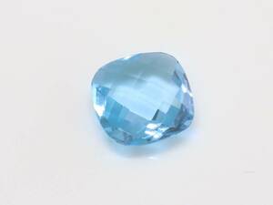 キレイです！両面チェスカット スイスブルートパーズクッション 3.61ct