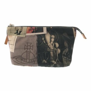 ◆中古品◆VIVIENNE WESTWOOD ヴィヴィアンウエストウッド ムードボードプリントポーチ MOODBOARD PRINT レディース Q48009NSS