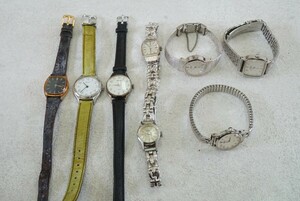 F1083 全てSEIKO/セイコー レディース 腕時計 8点セット クォーツ ブランド アクセサリー 大量 まとめて おまとめ まとめ売り 不動品
