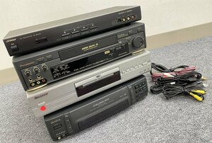 ・映像機器4台セット☆Panasonic/パナソニック NV-HD750 Pioneer/パイオニア DV-343 Victor/ヴィクター JX-S300 aiwa/アイワ HV-MX1 プレイ