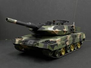 【塗装済み完成品 赤外線バトルシステム付 対戦可能】 HengLong 3809-1/2　2.4GHz 1/24 戦車ラジコン ドイツ レオパルト2 A5