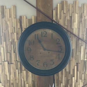 SEIKOSHA　精工舎　掛時計　大型壁掛け丸時計　Φ50cm　ジャンク　ゼンマイ　手巻き式　ボンボン時計　アンティーク　レトロ　部品どり
