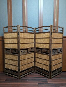 屏風、 昭和レトロ 、和風間仕切り 、和家具 、パーテーション、逸品、アンテーク