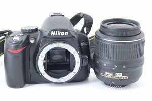 NIKON ニコン D3000 AF-S DX NIKKOR 18-55mm F3.5-5.6G VR デジタル一眼 カメラ ズーム レンズ 43538-K