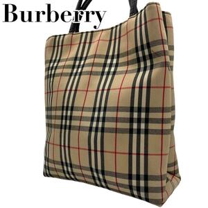 Burberry バーバリー　E11 トートバッグ　ノバチェック　キャンバス