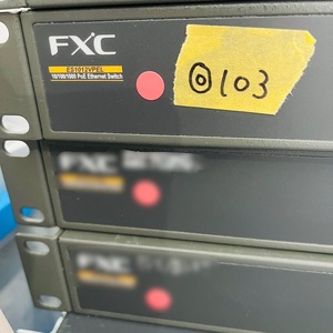 ◎103【通電OK】FXC ES1012VPEL PoE機能付 12ポート 10/100/1000Mbps IEEE802.3af準拠 電源内蔵 ギガビット イーサネットスマートスイッチ