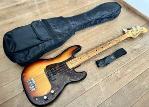 鳴良個体 YAMAHA Pulser Bass PB-400 YS サンバースト Fender Precision Bass Type 1980年製/Body:セン材 Neck:メイプル材/ ギグケース付