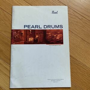 Pearl パール　　ドラムメーカー　カタログ　2004年版5月　汚れ書き込みあり　60ページ　シンバル　スティック　　　　スタンド