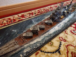 1/350 日本海軍巡洋艦　利根　タミヤ　完成品　東武タミヤコンテスト受賞作品