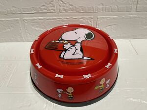 未使用小傷あり☆ユニバーサルスタジオジャパン　USJ スヌーピー　SNOOPY 入れ物ふた付き　雑貨　ペット食事用入れにも　ユニバ　犬猫☆