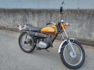 貴重 ヤマハ AT1 当時物 2スト 実動 旧車 程度良好 レア車両 125cc 書類有り 機関良好 陸送手配可 バッテリー新品 欠品なし DT1 売り切り