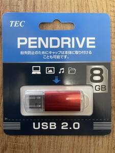 TEC USB2.0フラッシュメモリ 8GB