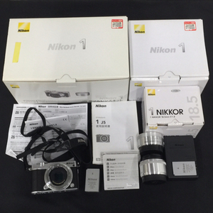 1円 Nikon 1 J5 1 NIKKOR 10-30mm 1:3.5-5.6 VR 18.5mm 1:1.8 ミラーレス一眼 デジタルカメラ