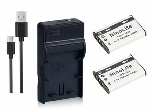 USB充電器 と バッテリー2個セット DC16 と RICOH DB-80 互換