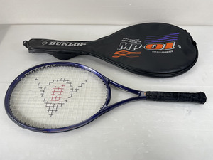 【保管品】DUNLOP テニスラケット MP-01 ソフトケース付き XSL1 オーバーサイズ スポーツ 球技 趣味 コレクション レトロ テニス