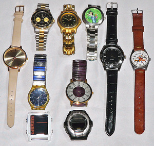 大量 まとめ売り ORCA Q&Q ACONTE DISNEY/ディズニー など メンズ・レディース ほか 腕時計 各種 ウォッチ セット [ジャンク]