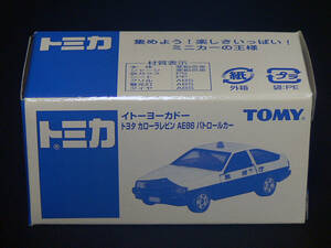 トミカ 特注 イトーヨーカドー トヨタ カローラレビン AE86 パトロールカー