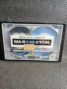 K# TDK　MA-R C46　METAL ALLOY CASSETTE 未使用　パッケージに少し破れあり