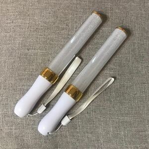 LED ペンライト 15色 ゴールド ２本セット キンブレ ライブ コンサート フェス 新品&即日発送！