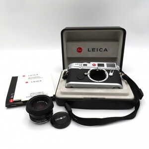 1円〜 Leica ライカ M6 レンジファインダーカメラ MINOLTA 40mm 1:2 レンズ ケース付 シャッターのみ確認済 現状品 y300-2657073【Y商品】