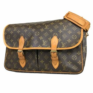 【1円～】 ルイヴィトン Louis Vuitton バッグ ショルダーバッグ モノグラム ジベシエールGM M42249 AR1914 ブラウン レザー 中古　