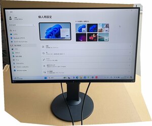 ☆動作品☆保証あり画面傷あり EIZO 27型 液晶モニタ- FlexScan EV2750 使用時間：3696H付属品あり管理番号E1239