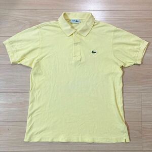 CHEMISE LACOSTE シュミーズラコステ ポロシャツ 半袖シャツ サイズ4 黄色