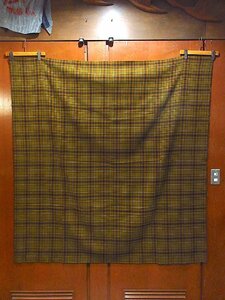 ビンテージ●PENDLETON ?チェックウールファブリック約160cm × 約153cm●240115m1-fbrペンドルトン生地インテリア雑貨