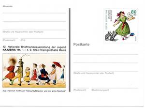 〒【TCE】64279 - ドイツ・１９９４年・切手展/子供の絵本・官製記念葉書