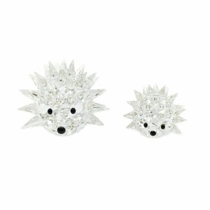 SWAROVSKI スワロフスキー ハリネズミの親子 置き物 フィギュリン【いおき質店】