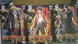 ■3種セット■ONE PIECE FILM Z　フィギュア　　　セット　ルフィ・ゾロ・サンジ　開封品　箱あり