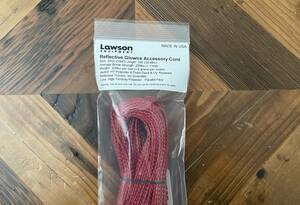 LAWSON EQUIPMENT Reflective Glowire Cord Red 30m ローソンイクイップメント リフレクティブ パラコード UL ウルトラライト