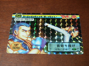 『龍虎の拳』1992年 SNKカード バーコードバトラーⅡ対応カード No.４ プリズム キラ（タカラ・コレカ）★カードダス・ＰＰカードなど有り