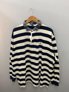 POLO RALPH LAUREN◆ポロシャツ/ラガーシャツ/チェック/ボーダー/切替/XL