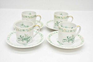 ベルナルド リモージュ デミタス カップ & ソーサー 4客まとめて[BERNARDAUD][LIMOGES][フランス][アンティーク][ビンテージ][B&C][洋食器]